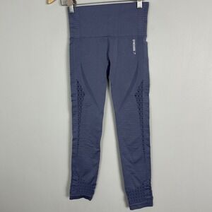 Gymshark Lavender Purple Energy Seamless Leggings High‎ Rise Cut Out Fitness XS